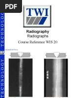 Radiographs Course Reference WIS 20: Radiography