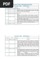 Department of CSE, SRKR Engineering College: 3/4 B.Tech. (CSE) ONLINE