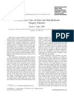 Postoperative Care of Oral and Maxillofa PDF