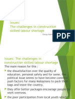 Issues: The Challenges in Construction Skilled Labour Shortage