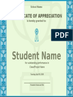 Certificate of Appreciation 27