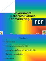 Government Schemes/Policies For Marketing-Rice