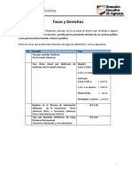 Tasas y Derechos DEI - 2 PDF