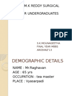 Prof. C.M.K Reddy Surgical CME For Undergraduates: S.K.Mounageetha Final Year Mbbs Arceanz'13