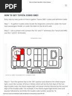 Toyota Fault Codes Diagnostic PDF | PDF | Anti Lock Braking System ...