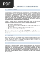 Appendix E: Labview Basic Instructions: 1. Virtual Instruments