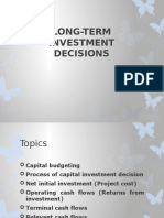 Long-Term Investment Decisions