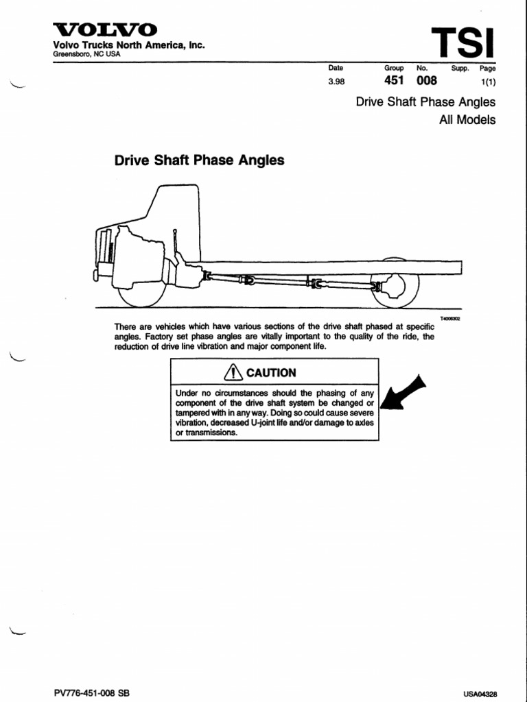 Trorfiro Drive Shaft Phase Angles PDF Axle Transportation
