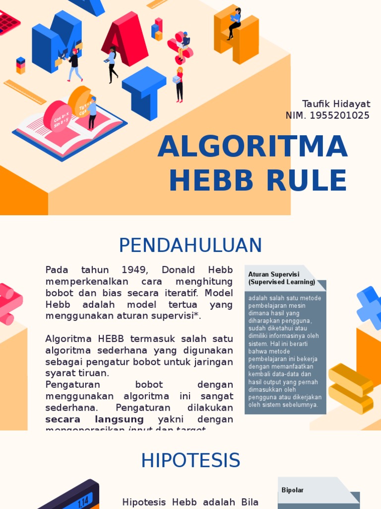 Algoritma Hebb untuk Jaringan Syaraf | PDF