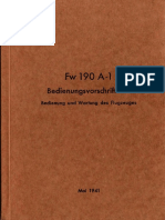 FW 190 A1 - Bedienungsvorschrift FL (Instrucciones) PDF