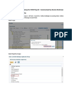 Sub Ledger Setup For Payroll