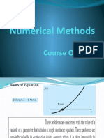 Numerical Methods: Course Outline