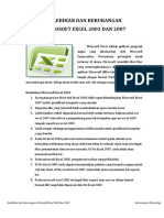 Kelebihan Dan Kekurangan Microsoft Excel PDF