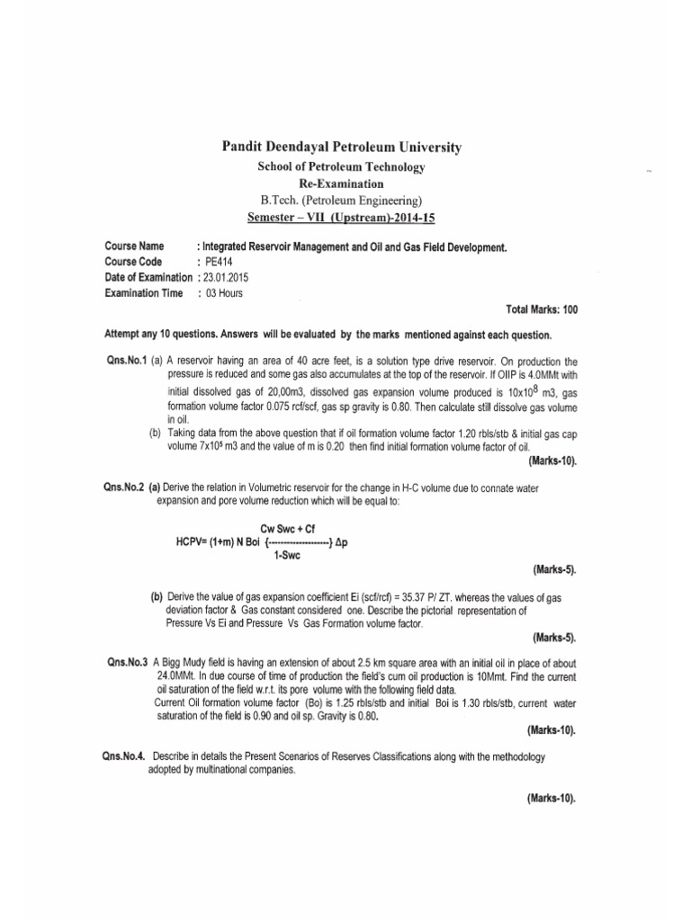 Integrated Reservoir Management PDF