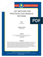 Test Method For Photovoltaic Module Ratings: Lynn, Kevin
