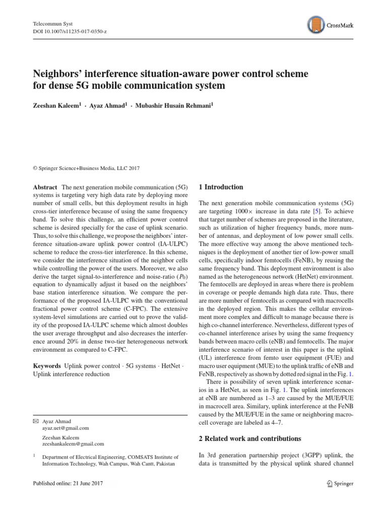 Neighbors' Interference Situation-Aware Power Control Scheme For Dense ...