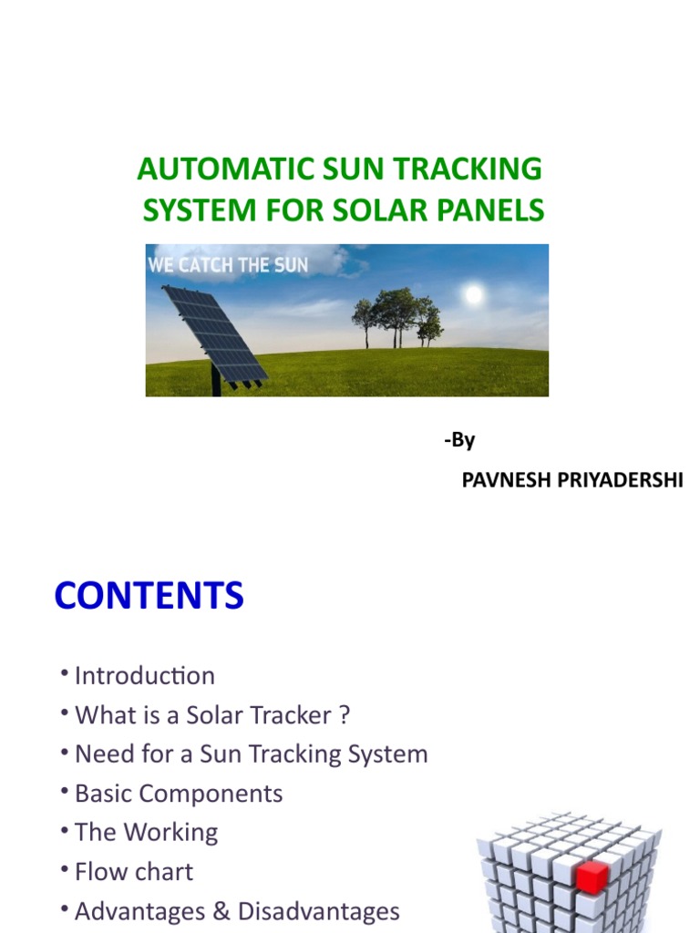 Automatic Sun Tracking System Overview | PDF | Electric Motor | Solar ...