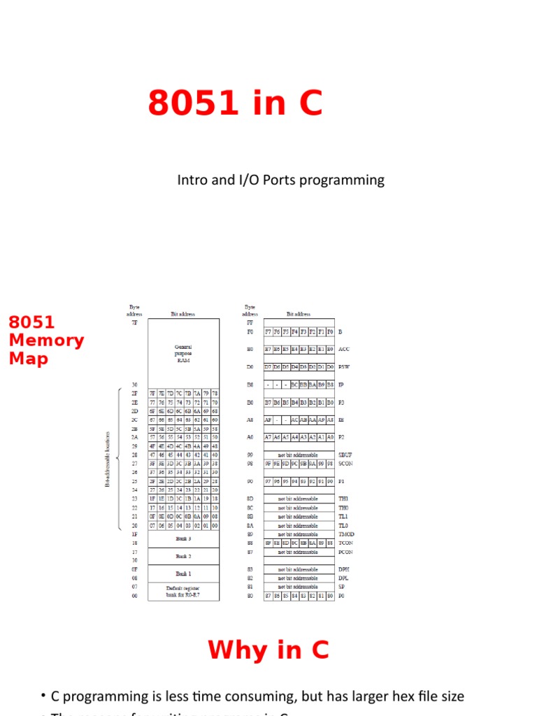 01 8051 IO Ports in C PDF Integer Science) Data Type