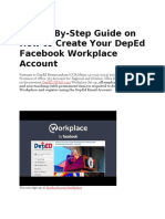 A Step-By-Step Guide On How To Create Your Deped Facebook Workplace Account