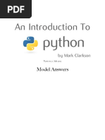 Introduction to Python Solutions