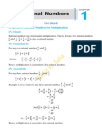 Properties of Rational Numbers For Multiplication: (P) Closure