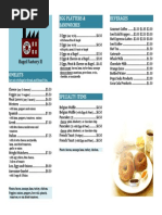 Bagel Factory II - Breakfast Menu