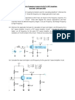 Assignment For Frequency Analysis For BJT & FET Amplifiers PDF