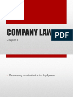 Business Law - Week 9 - Company Law 3