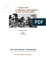 Kondisi Bangsa Indonesia Sebelum Tahun 1908: Tugas PKN
