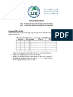 BECO575-Extra Problems 2 (CH 5 - Production and Cost Analysis in The Short Run CH 6 - Production and Cost Analysis in The Long Run)