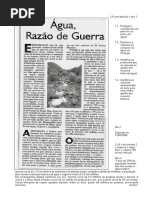 F trab a água recurso de vida