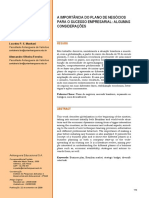 A Importancia Do Plano de Negocios para o Sucesso Empresarial