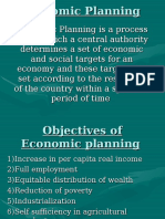Economic Planning Goals and Achievements