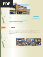 Walmart: Submitted By-Vandana Rana (2K18/MBA/083) Sukriti Kanwar (2K18/MBA/085)