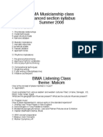 BIMA Syllabus PDF