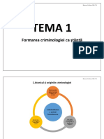 Formarea criminologiei ca știință