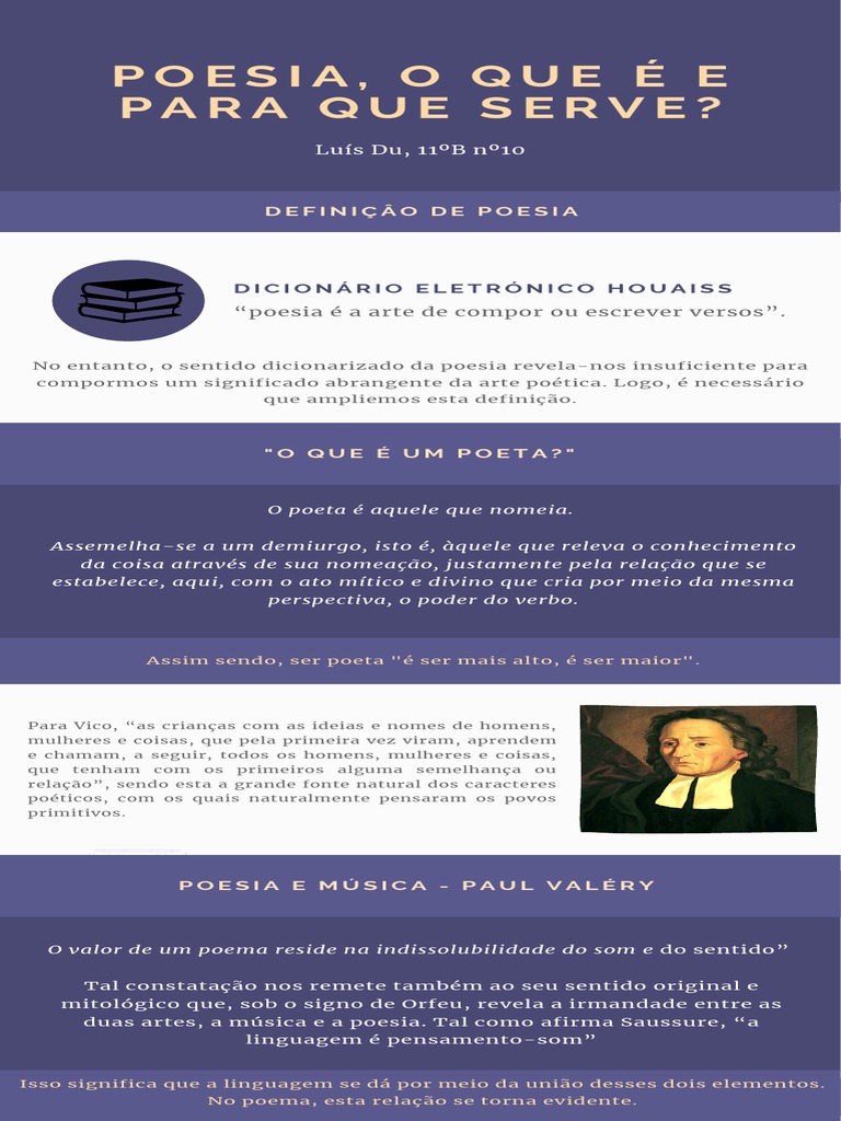 Poesia, O Que É e para Que Serve - PDF | PDF