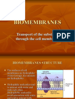 BIOMEMBRANES Transport Mechanisms
