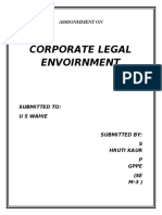 Corporate Legal Law Assignment