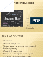 Presentation On Business Plan: Group Members