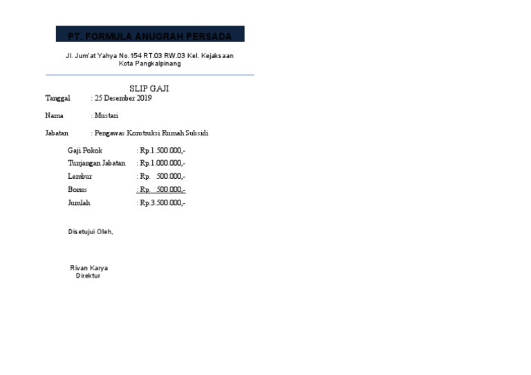Slip Gaji PDF