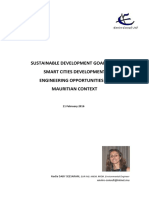 Sustainable Development Goals and Smart Cities Development Engineering Opportunities in The Mauritian Context