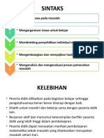 Sintaks: - Orientasi Siswa Pada Masalah