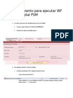 Procedimiento para Ejecutar WF Firma Digital PSM