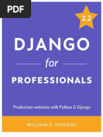 William S Vincent Django For Professionals Production Websites With Python Amp Django 2019