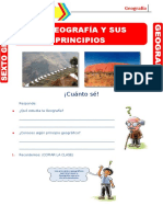 La Geografia y Sus Principios - 6to Prim