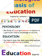 The Psychological Basis of Education