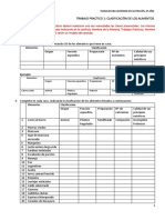 Trabajo Práctico 1 (Técnica de Los Alimentos) - Clasificación de Los Alimentos PDF