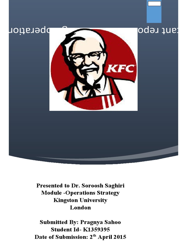 An Analysis of Operational Issues Facing KFC and for