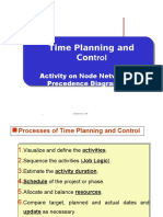 Time Planning and Control: Activity On Node Network and Precedence Diagramming